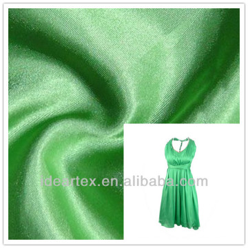 Lady Dress Shiny Satin Fabric Faux Silk different colors